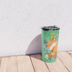 Fox in Flower Garden Travel Mug Gallery Image 4
