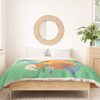 Fox in Flower Garden Duvet Cover Gallery Image 3