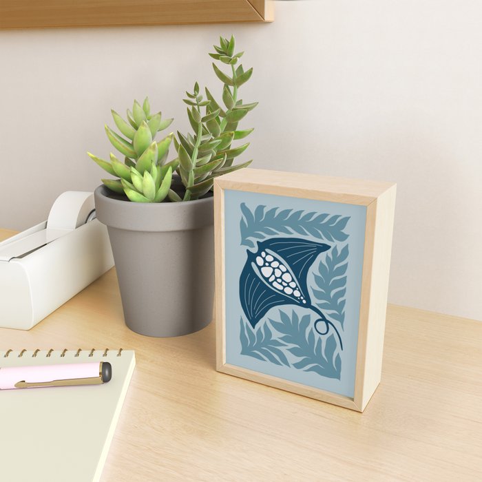 Manta Ray Mini Art Print Gallery Image 2