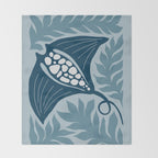 Manta Ray Throw Blanket Gallery Image 2