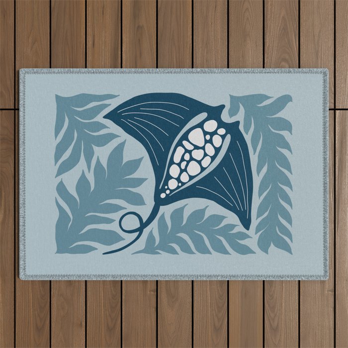 Manta Ray Outdoor Rug Gallery Image 1