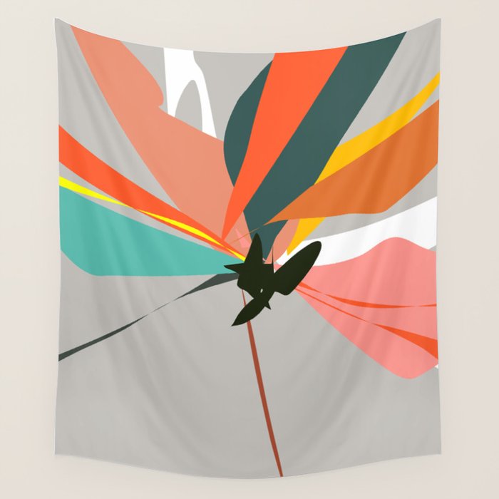 Abstract Floral 03B Wall Tapestry Gallery Image 1