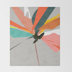 Abstract Floral 03B Throw Blanket Gallery Image 2