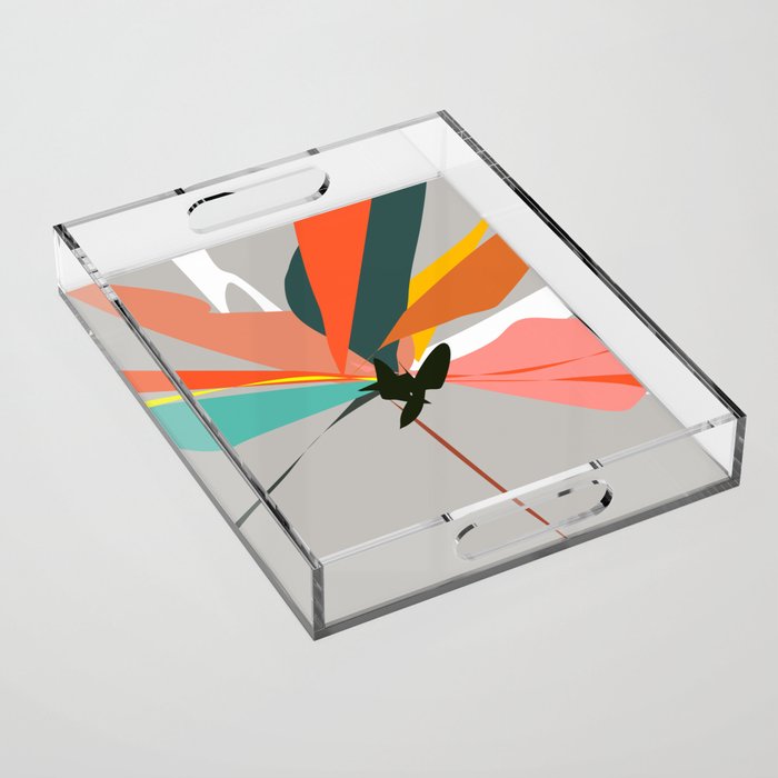 Abstract Floral 03B Acrylic Tray Gallery Image 1