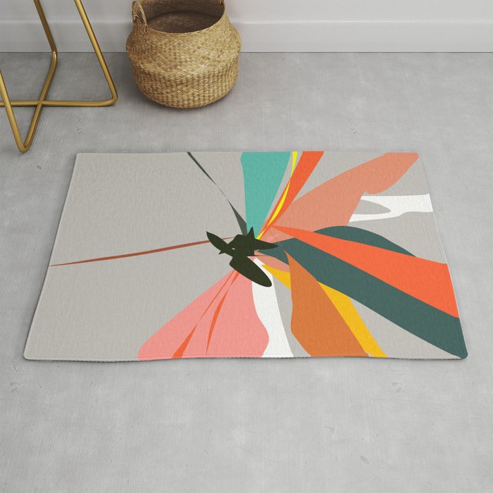 Abstract Floral 03B Rug Gallery Image 1