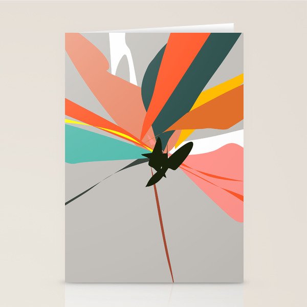 Abstract Floral 03B Stationery Card Gallery Image 1