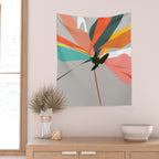 Abstract Floral 03B Wall Tapestry Gallery Image 2