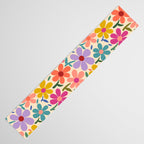 Botanical Garden -Colorful Daisy Bloom Table Runner Gallery Image 3