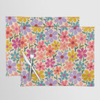 Botanical Garden -Colorful Daisy Bloom Placemat Gallery Image 1