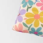 Botanical Garden -Colorful Daisy Bloom Pillow Sham Gallery Image 4