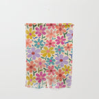 Botanical Garden -Colorful Daisy Bloom Wall Hanging Gallery Image 1