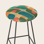 Mid-century tropical birds Stool Gallery Image 2