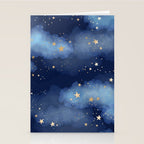 Magical Starry Night Sky  Stationery Card Gallery Image 2