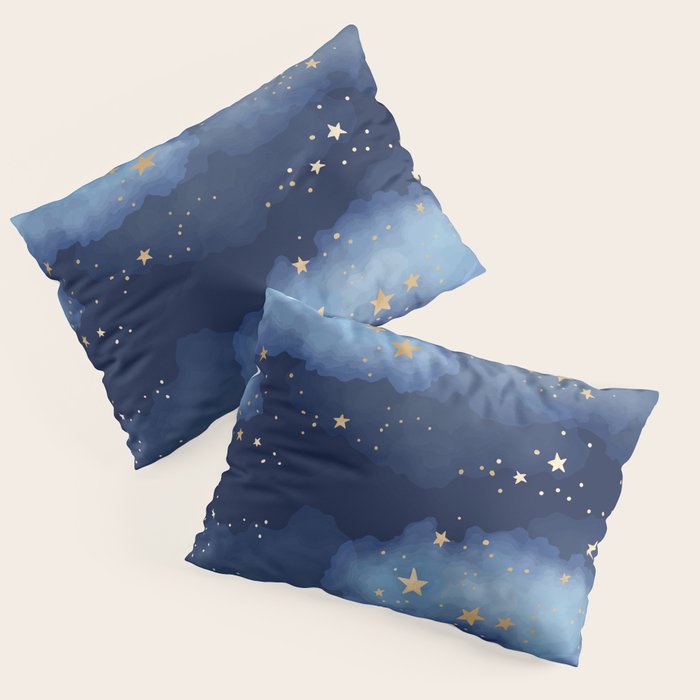Magical Starry Night Sky  Pillow Sham Gallery Image 3