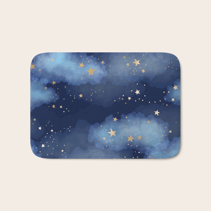Magical Starry Night Sky  Bath Mat Gallery Image 1