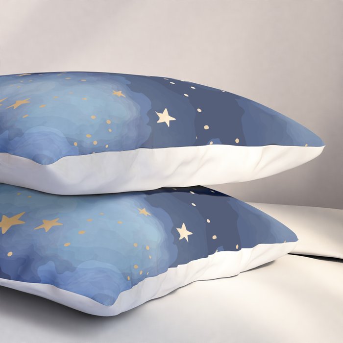 Magical Starry Night Sky  Pillow Sham Gallery Image 3