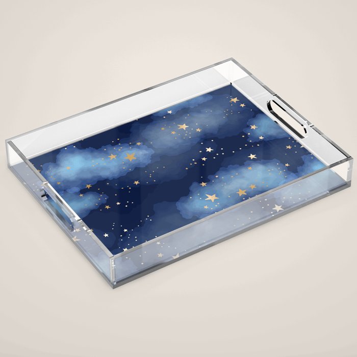 Magical Starry Night Sky  Acrylic Tray Gallery Image 1
