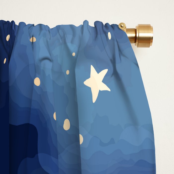Magical Starry Night Sky  Window Curtain Gallery Image 2