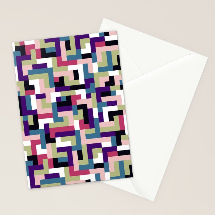 Boho M Tetris PTT Stationery Card Gallery Image 2