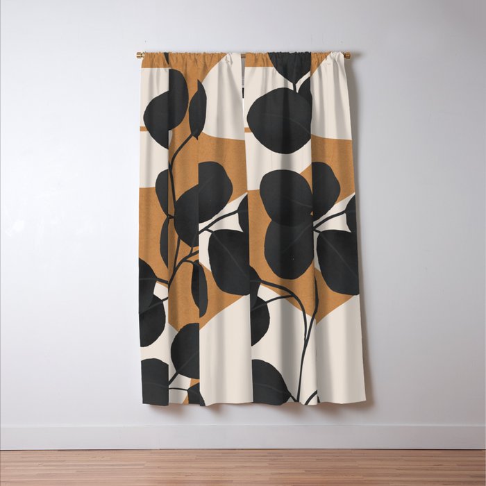 Minimalist Abstract Art Branch 5 Window Curtain Gallery Image 3