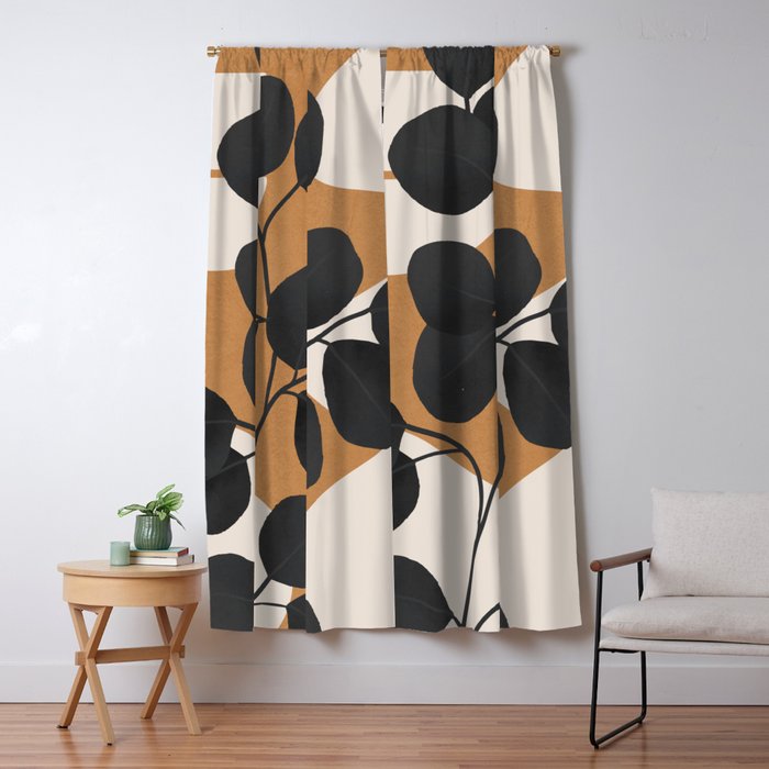 Minimalist Abstract Art Branch 5 Window Curtain Gallery Image 1