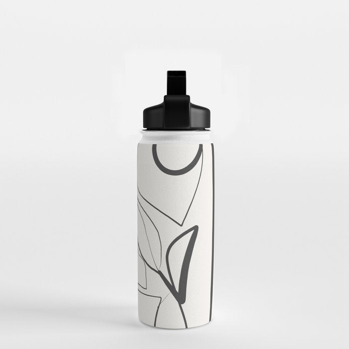 Abstract line art 9 Water Bottle Gallery Image 2