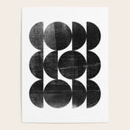 Black and White Mid Century Modern Op Art Poster Gallery Image 4