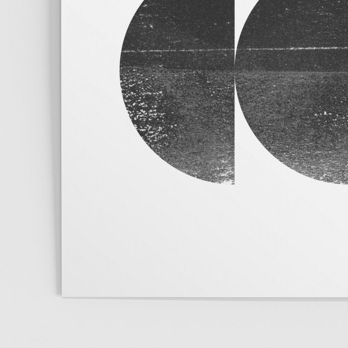 Black and White Mid Century Modern Op Art Poster Gallery Image 3