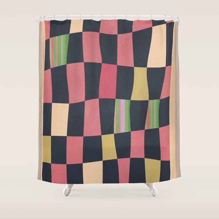 Geometric Abstraction 241 Shower Curtain Gallery Image 1