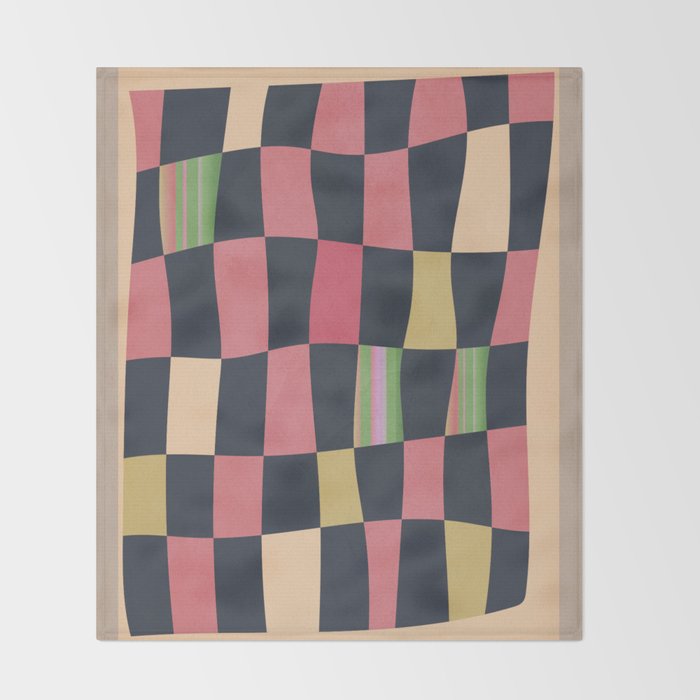 Geometric Abstraction 241 Throw Blanket Gallery Image 2