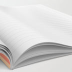 Mid Century Modern Minimalist Sunburst in Salmon Blush Pink and Cream Notebook Gallery Image 2