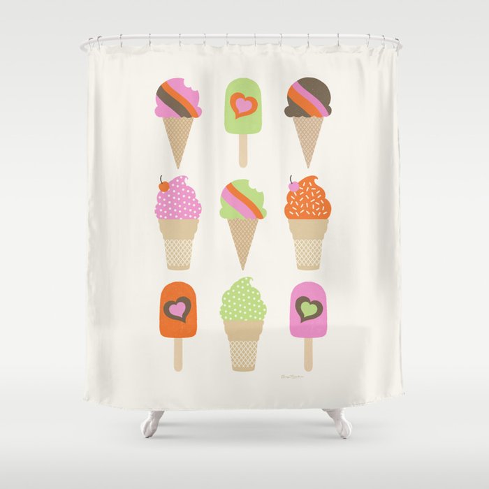 i love ice cream Shower Curtain Gallery Image 1