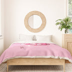 Smiley Pink Disco Ball Duvet Cover Gallery Image 3