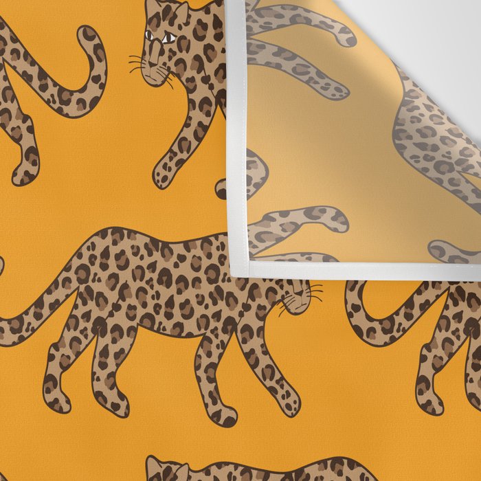 Kitty Parade - Classic Camel on Tangerine Wall Tapestry Gallery Image 3