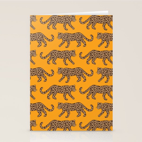 Kitty Parade - Classic Camel on Tangerine Stationery Card Gallery Image 2