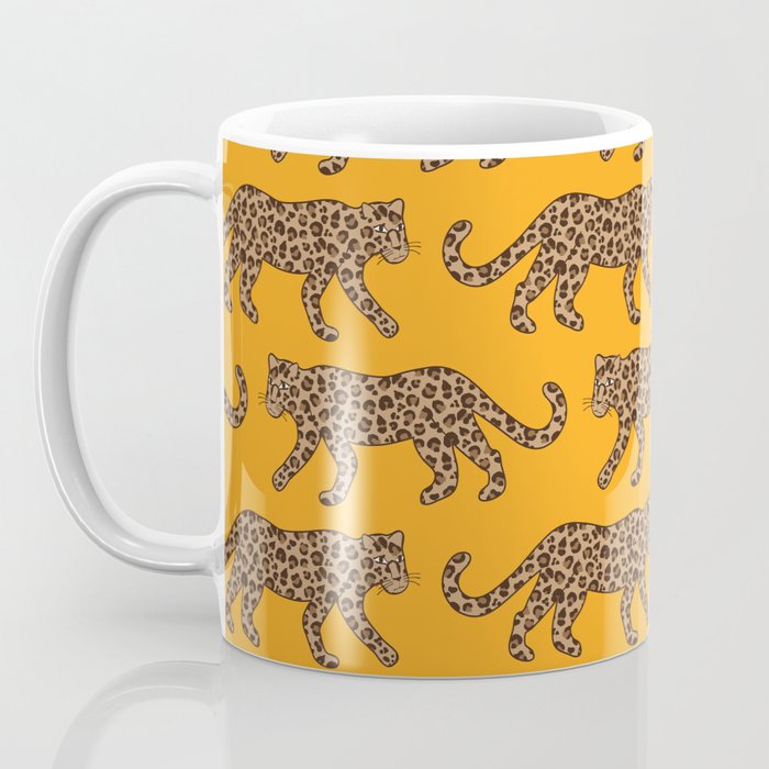 Kitty Parade - Classic Camel on Tangerine Coffee Mug Gallery Image 3