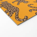 Kitty Parade - Classic Camel on Tangerine Welcome Mat Gallery Image 2