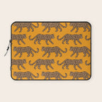 Kitty Parade - Classic Camel on Tangerine Laptop Sleeve Gallery Image 1