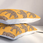 Kitty Parade - Classic Camel on Tangerine Pillow Sham Gallery Image 3