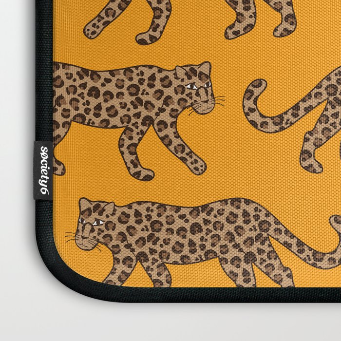 Kitty Parade - Classic Camel on Tangerine Laptop Sleeve Gallery Image 3