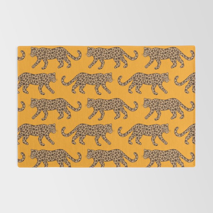 Kitty Parade - Classic Camel on Tangerine Rug Gallery Image 2