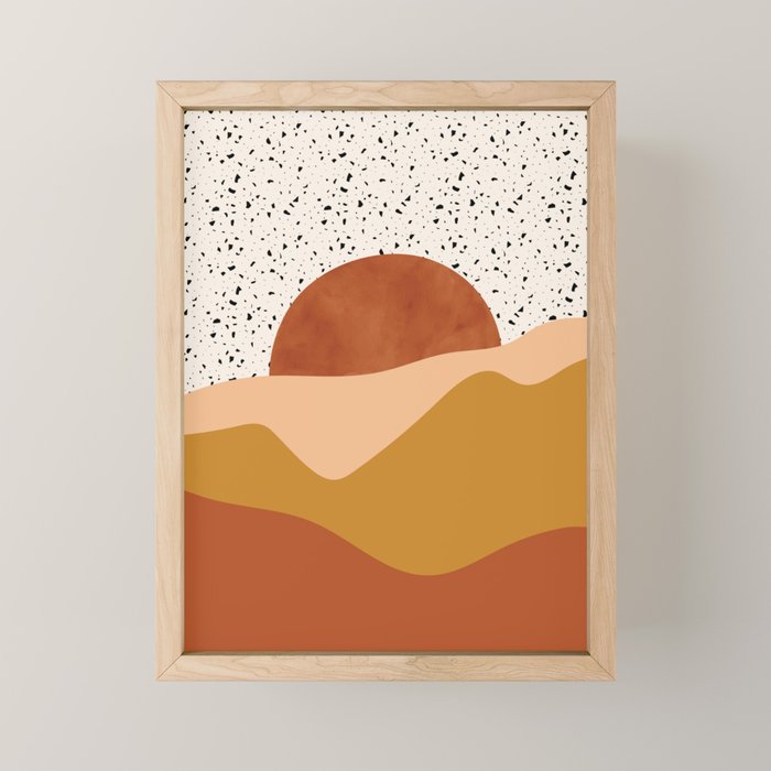 Terrazzo Sky Landscape Mini Art Print Gallery Image 1