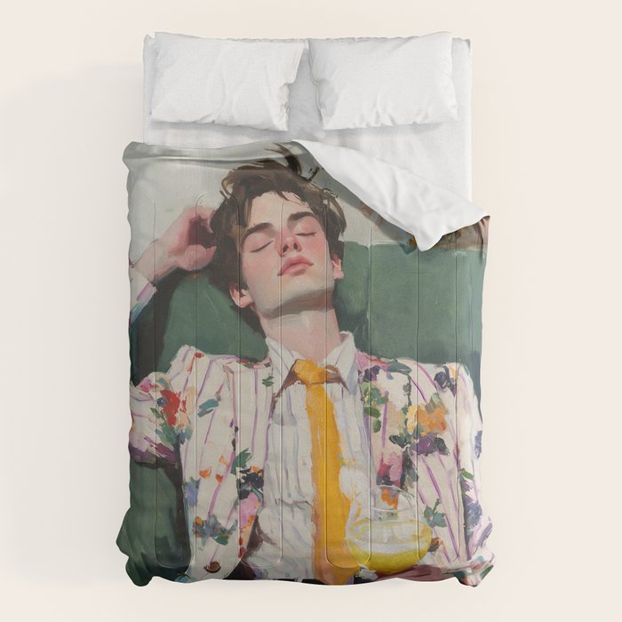 Dreaming in Floral Silence Comforter Gallery Image 6