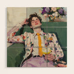 Dreaming in Floral Silence Wood Wall Art Gallery Image 1