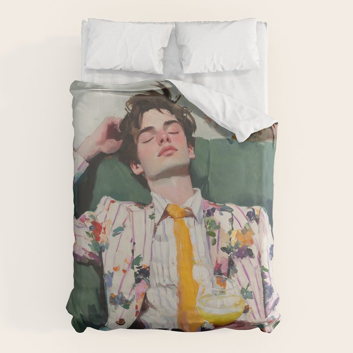 Dreaming in Floral Silence Duvet Cover Gallery Image 1