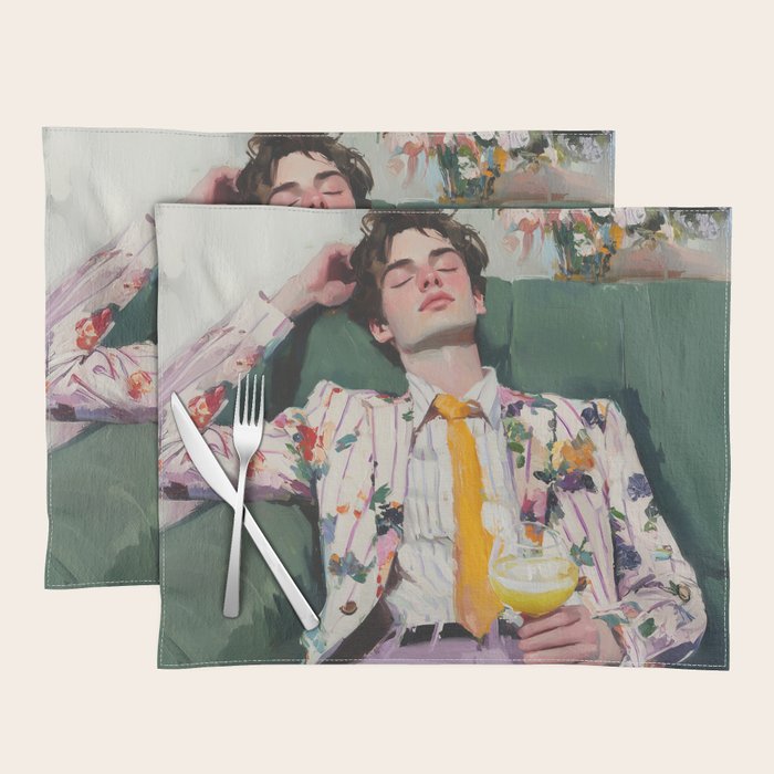 Dreaming in Floral Silence Placemat Gallery Image 1