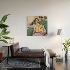 Dreaming in Floral Silence Wood Wall Art Gallery Image 2