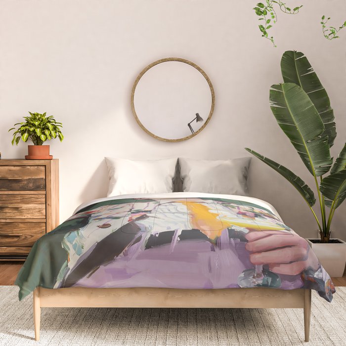 Dreaming in Floral Silence Comforter Gallery Image 3