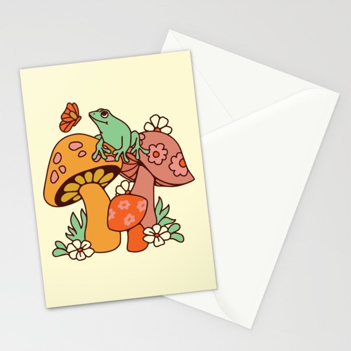 Mushroom Frog Stationery Card Gallery Image 2