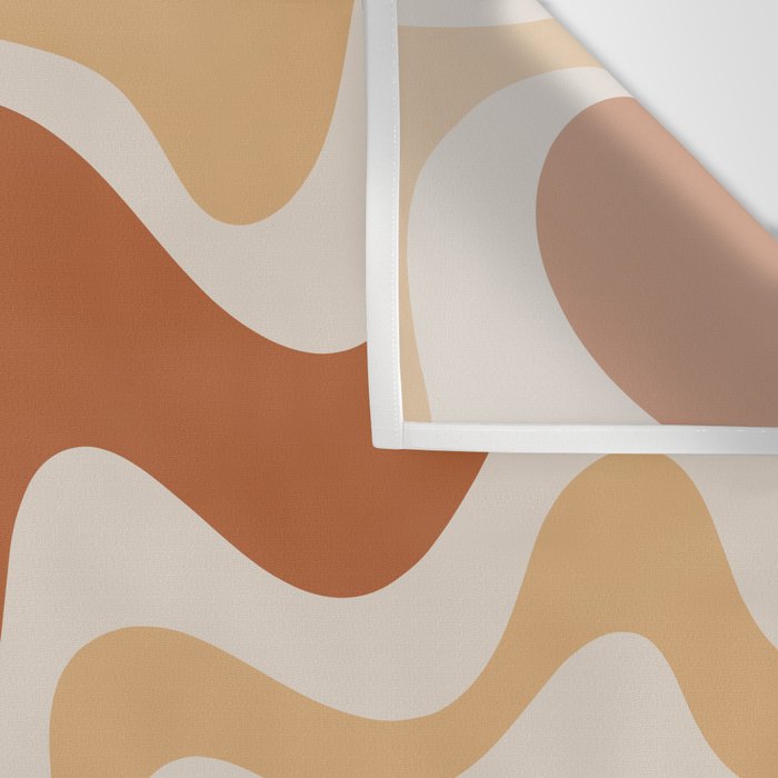 Liquid Swirl Abstract in Earth Tones Wall Tapestry Gallery Image 3